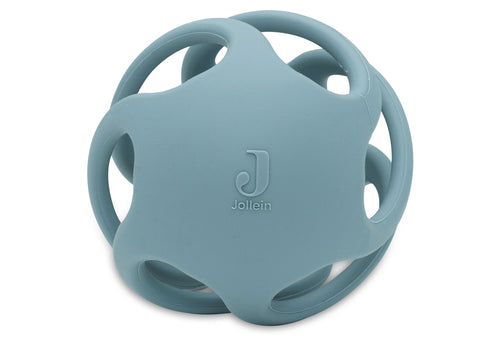Jucarie pentru dentite din silicon, Minge Ø 9,5cm Sea Green, Jollein