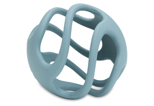 Jucarie pentru dentite din silicon, Minge Ø 9,5cm Sea Green, Jollein