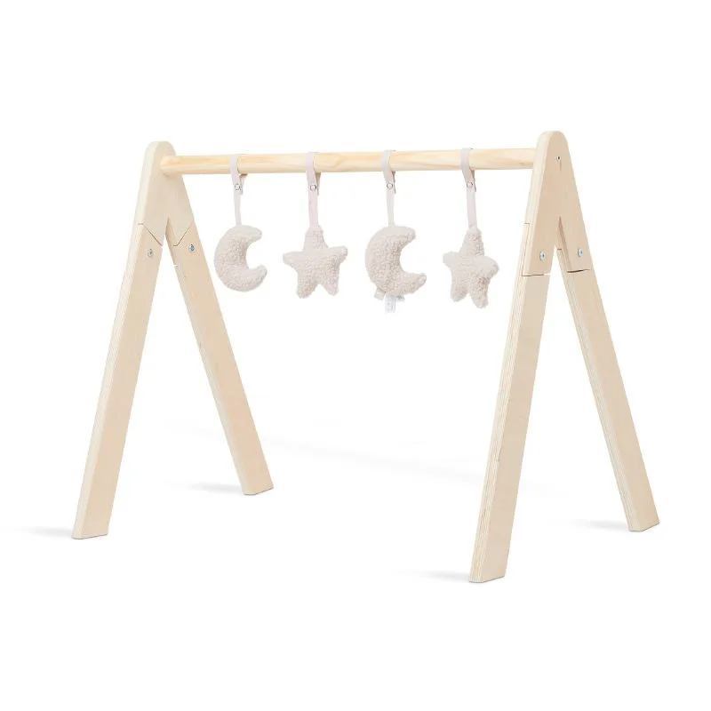 Set de jucarii Jollein pentru Babygym Moon Nougat (4 piese)