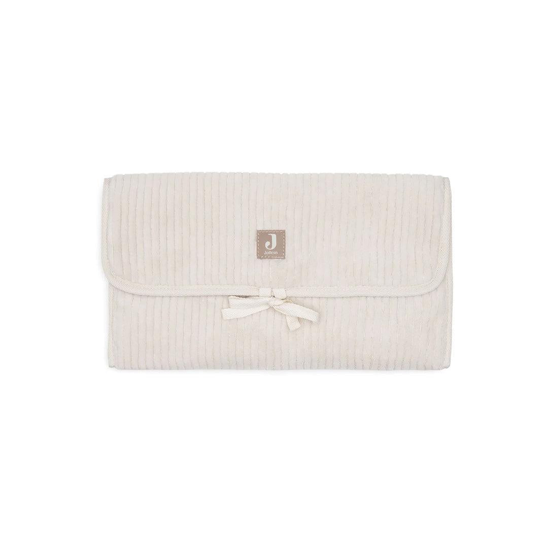 Salteluta pentru schimbat scutece din tricot Jollein Cloudy Rib Oatmeal