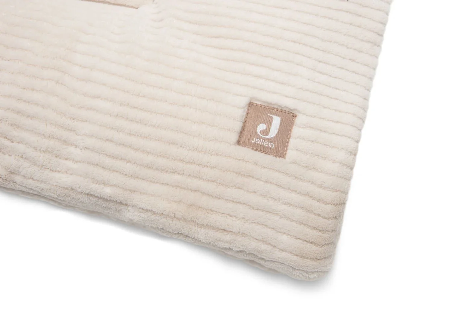 Salteluta de joaca Jollein 100x100cm Cloudy Rib Oatmeal