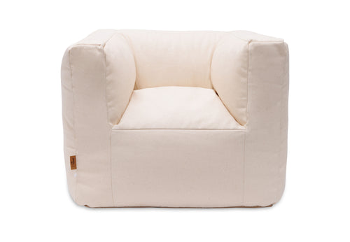 Fotoliu pentru bebelusi tip Beanbag Twill Natural, Jollein
