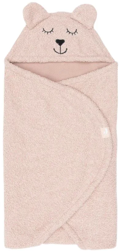Paturica de infasat Jollein Bear Boucle Wild Rose