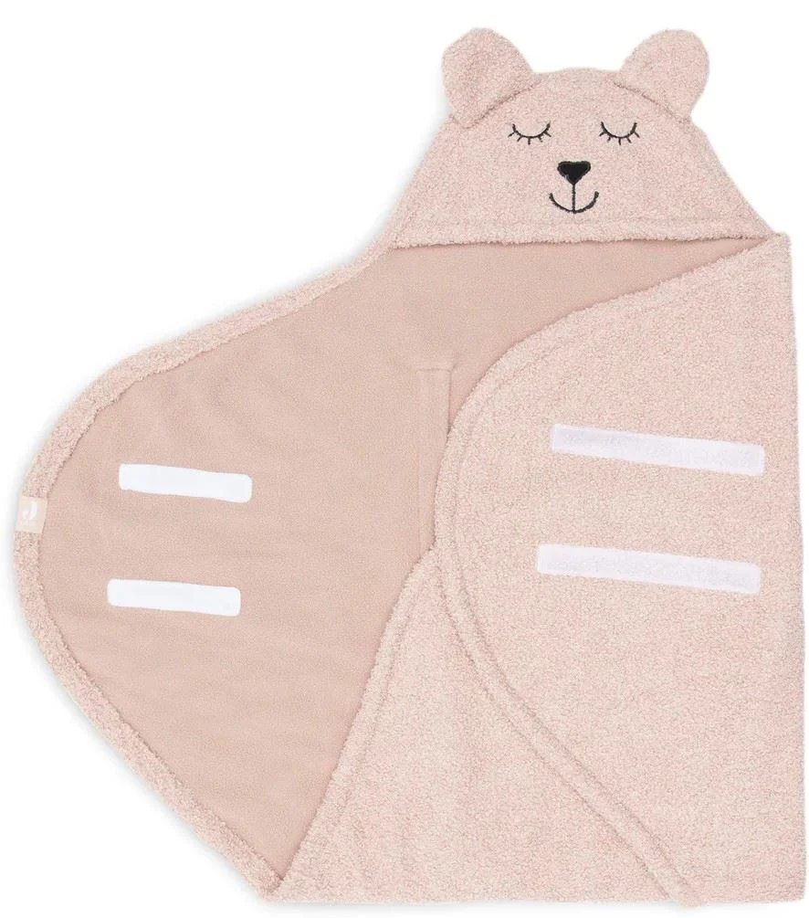 Paturica de infasat Jollein Bear Boucle Wild Rose
