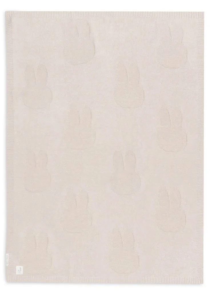 Patura tricotata Jollein 75x100cm Miffy Nougat