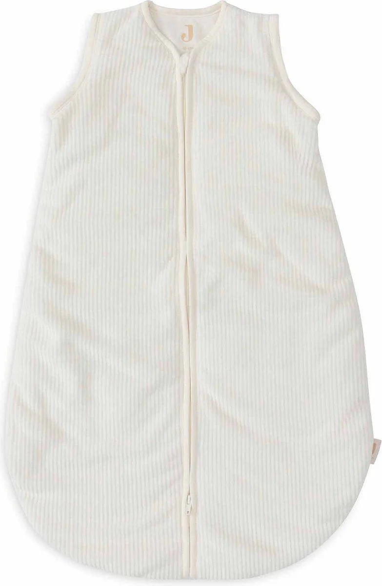 Sac de dormit cu maneci detasabile Jollein 110cm Rib Ivory