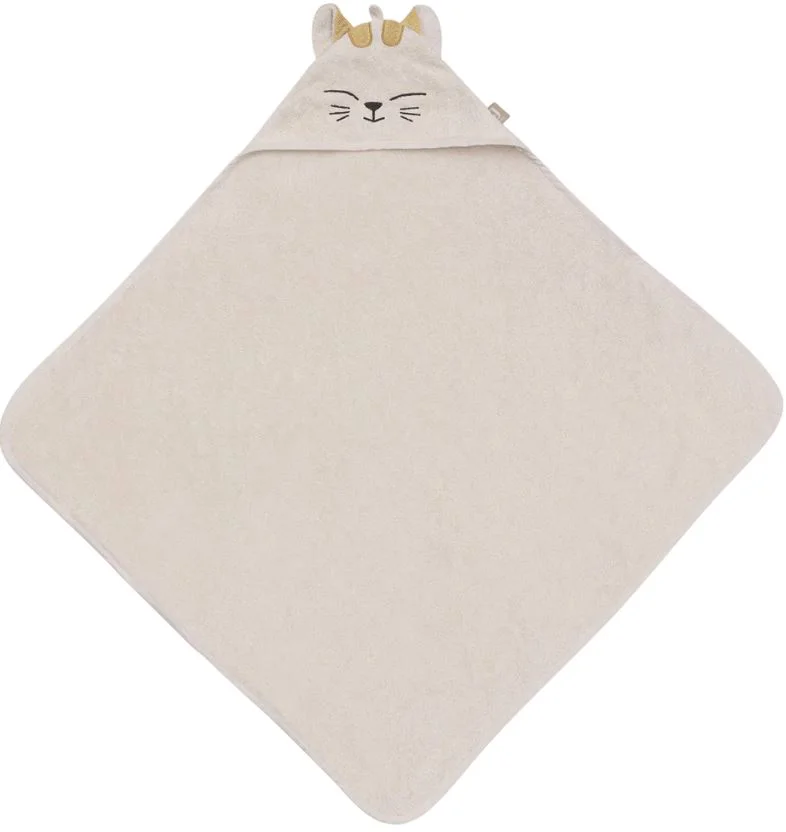 Prosop de baie cu gluga Jollein Terry 75x75cm Charlie Cat