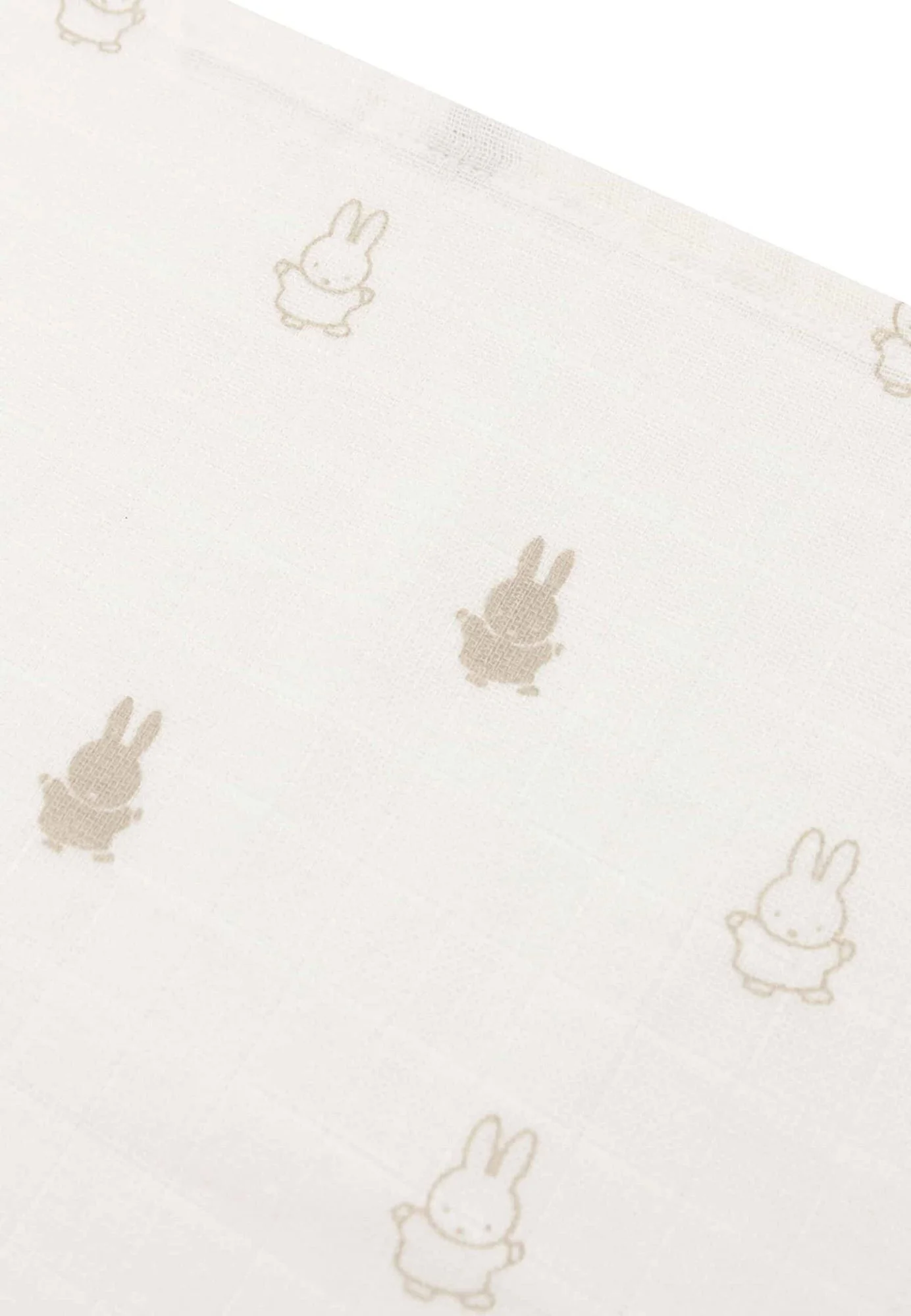 Pelinci muselina Jollein 70x70cm Happy Miffy Nougat (3pack)
