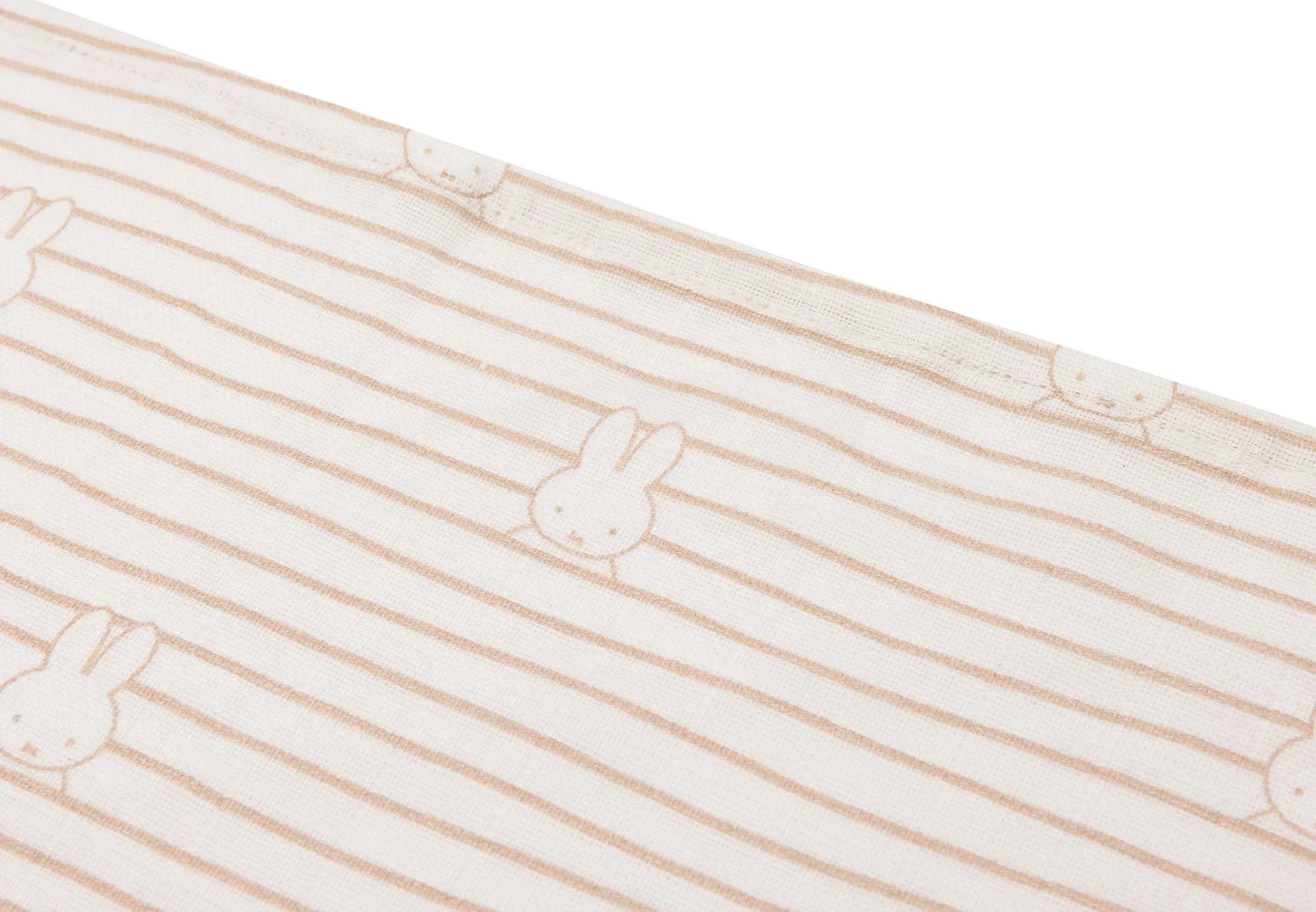 Pelincute muselina Jollein 115x115cm Miffy Stripe Biscuit (2pack)
