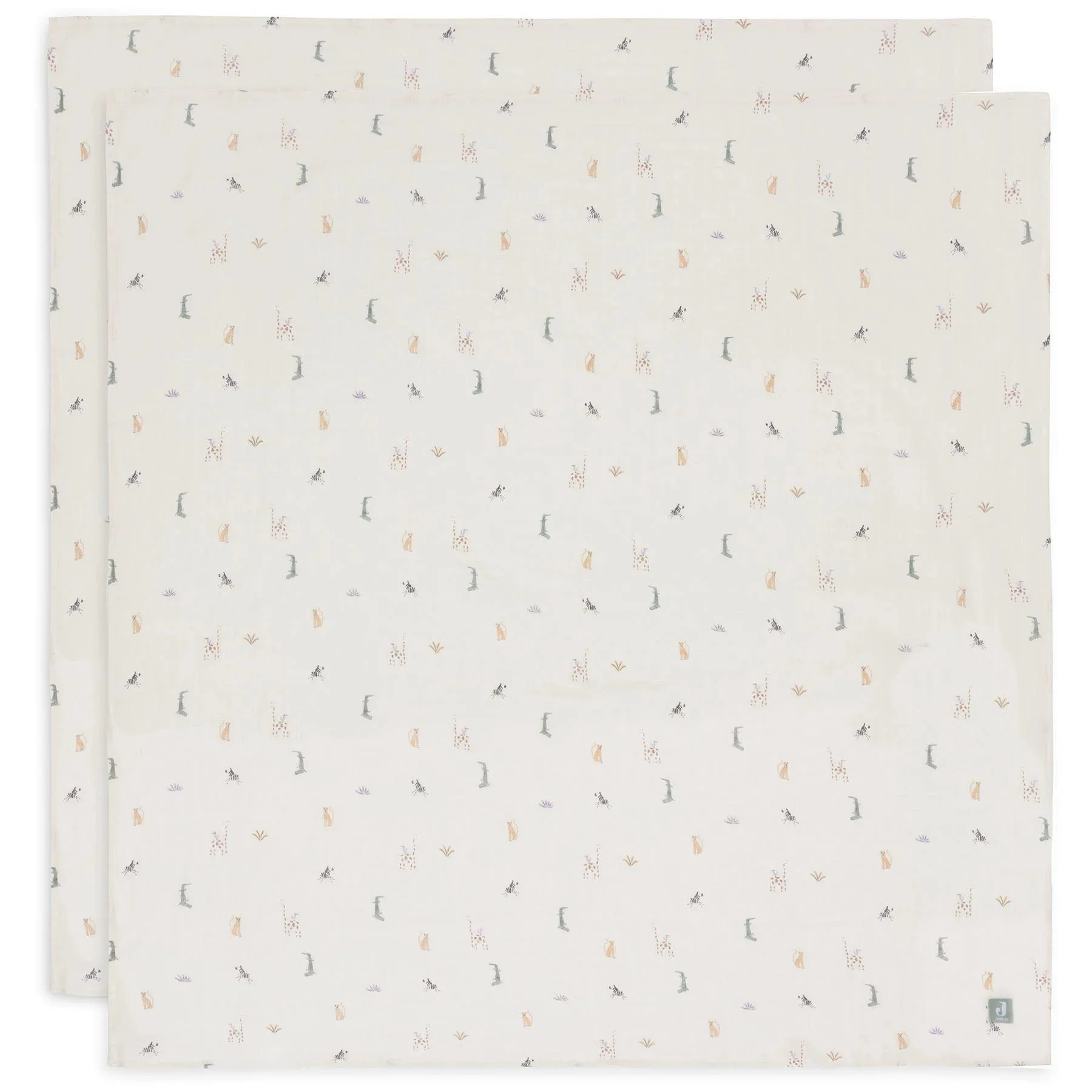 Pelincute muselina Jollein 115x115cm Jungle Jambo (2pack)