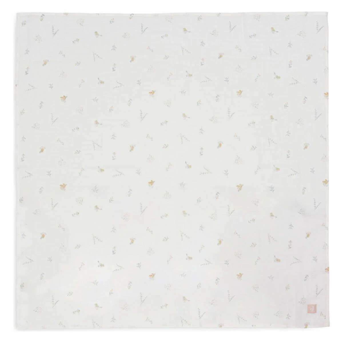 Pelincute muselina Jollein 115x115cm Lovely Birds (2pack)