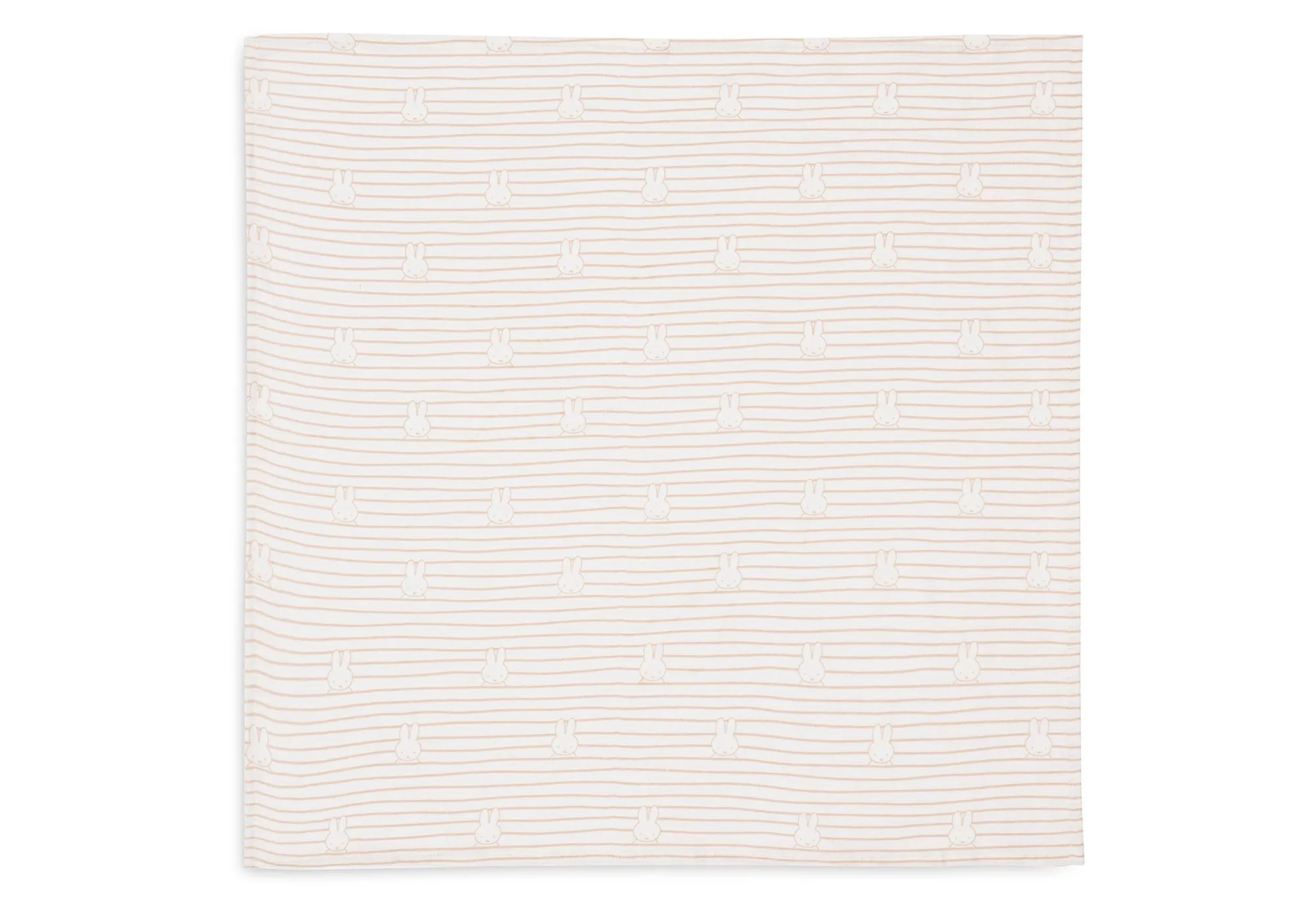 Pelincute muselina Jollein 70x70cm Miffy Stripe Biscuit (3pack)