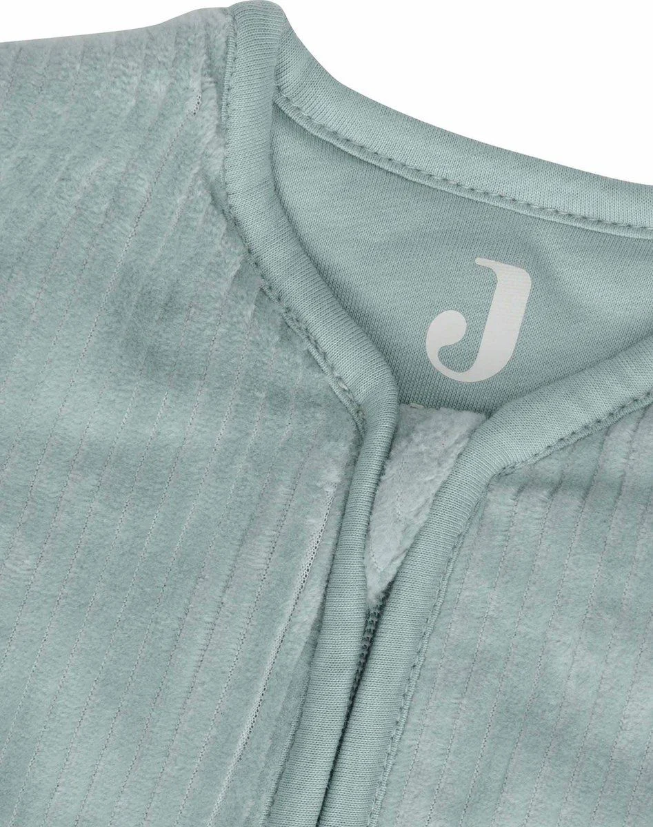 Sac de dormit cu maneci detasabile Jollein 90cm Rib Sea Green