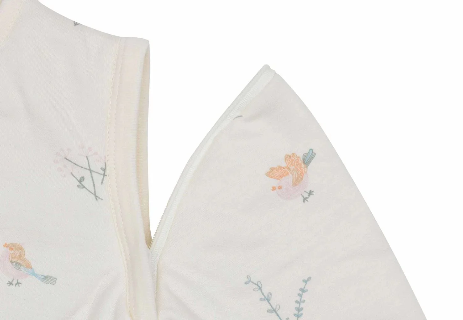 Sac de dormit cu maneci detasabile Jollein 90cm Lovely Birds