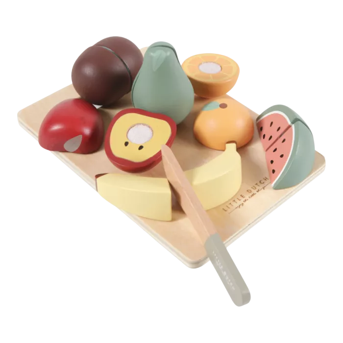 Set de fructe din lemn FSC - LIttle Dutch