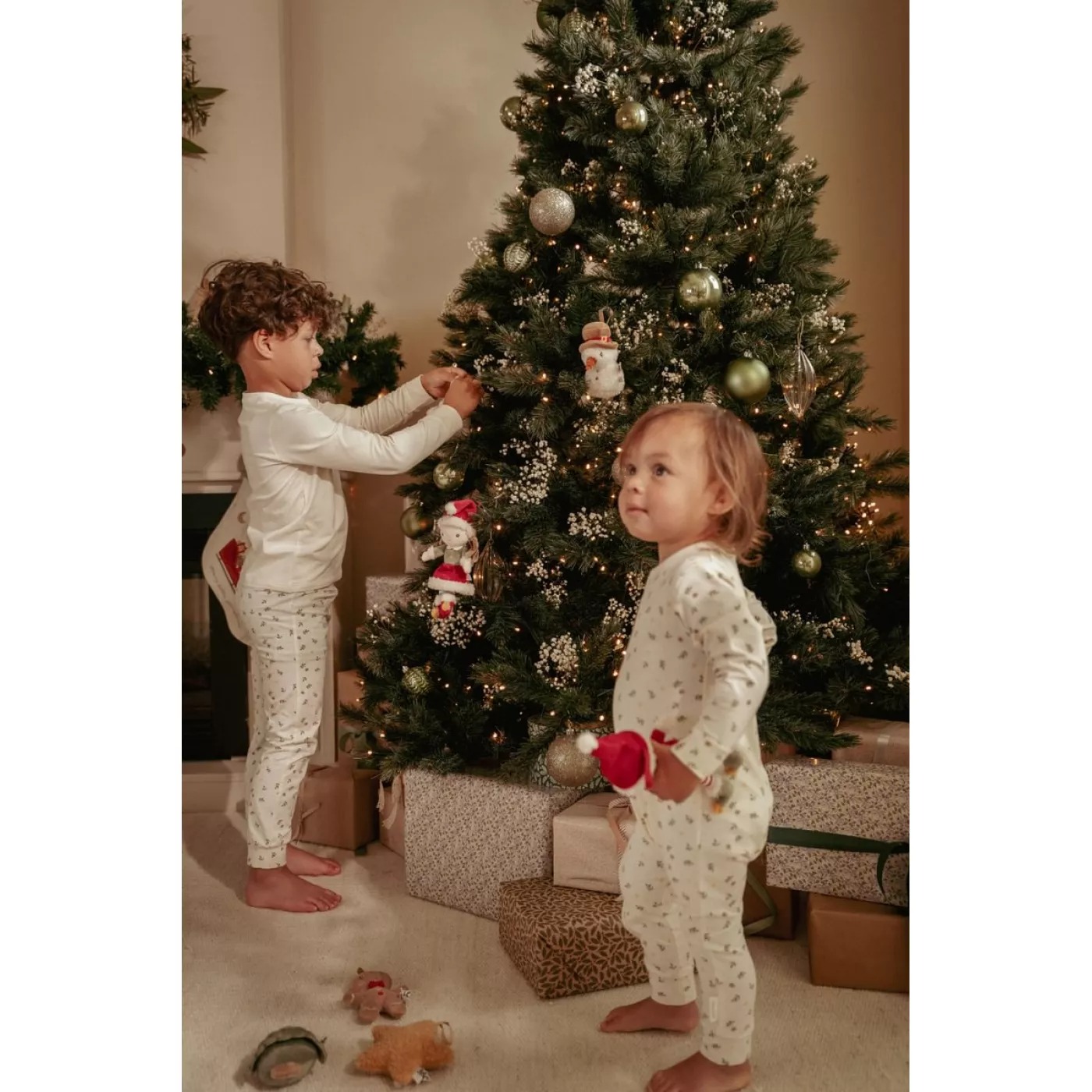 Decoratiune pentru brad - Set 4 bucati - Rosa - Little Dutch