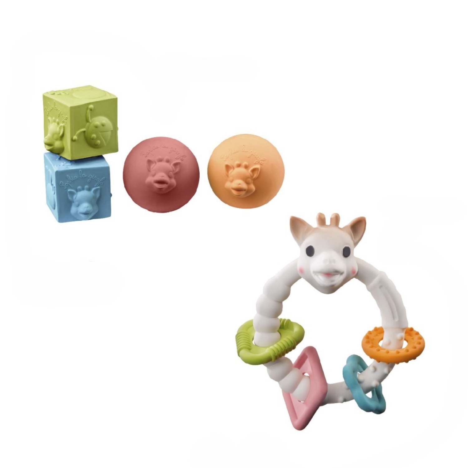 Set-cadou "Invatare timpurie" colectia So'Pure Girafa Sophie