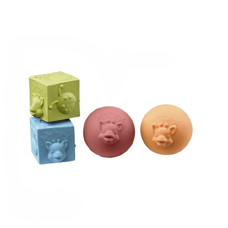 Set-cadou "Invatare timpurie" colectia So'Pure Girafa Sophie