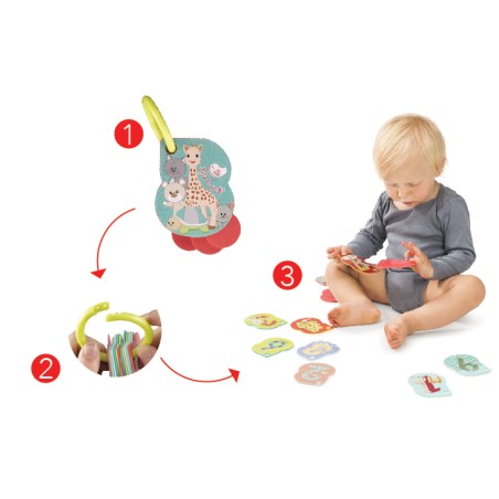 Cartulie in imagini pe inel Girafa Sophie