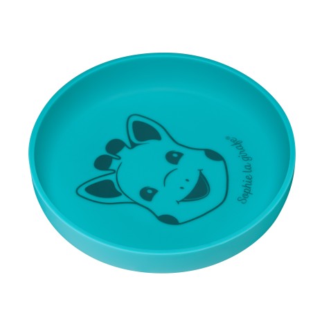 Farfurie plata din silicon Girafa Sophie