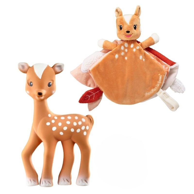 Set Cadou jucarie doudou Fanfan + Fanfan Girafa Sophie