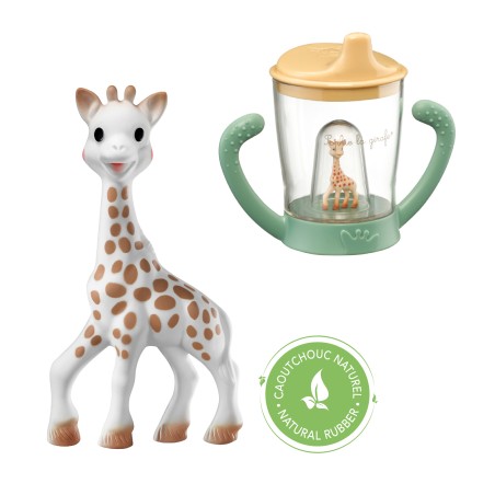 Coffret Girafa Sophie et tasse anti-fuite