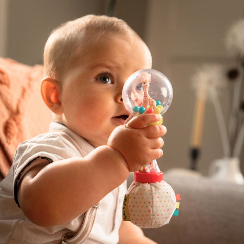 Мягкая погремушка-маракас Жираф Софи