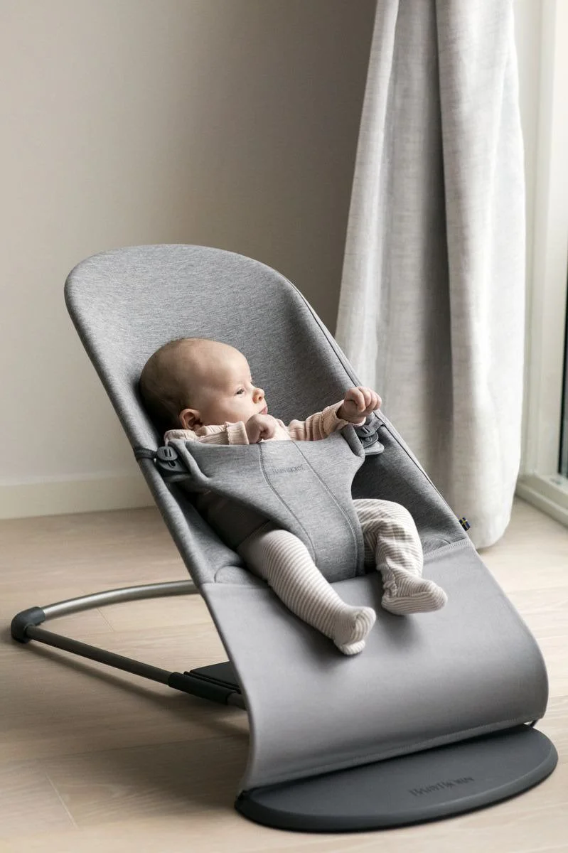 Balansoar BabyBjorn Bliss Light Grey, 3D Jersey