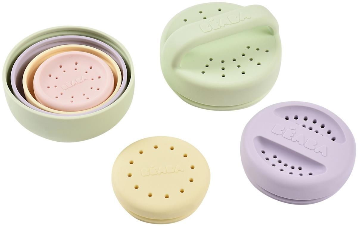 Beaba Набор из 4 силиконовых игрушек для ванной B920409
