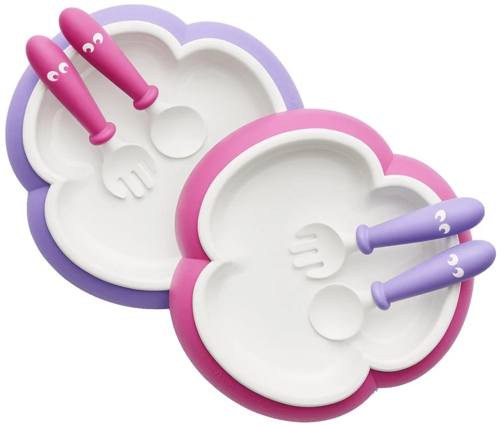 2 Seturi pentru hranire BabyBjorn Pink/Purple