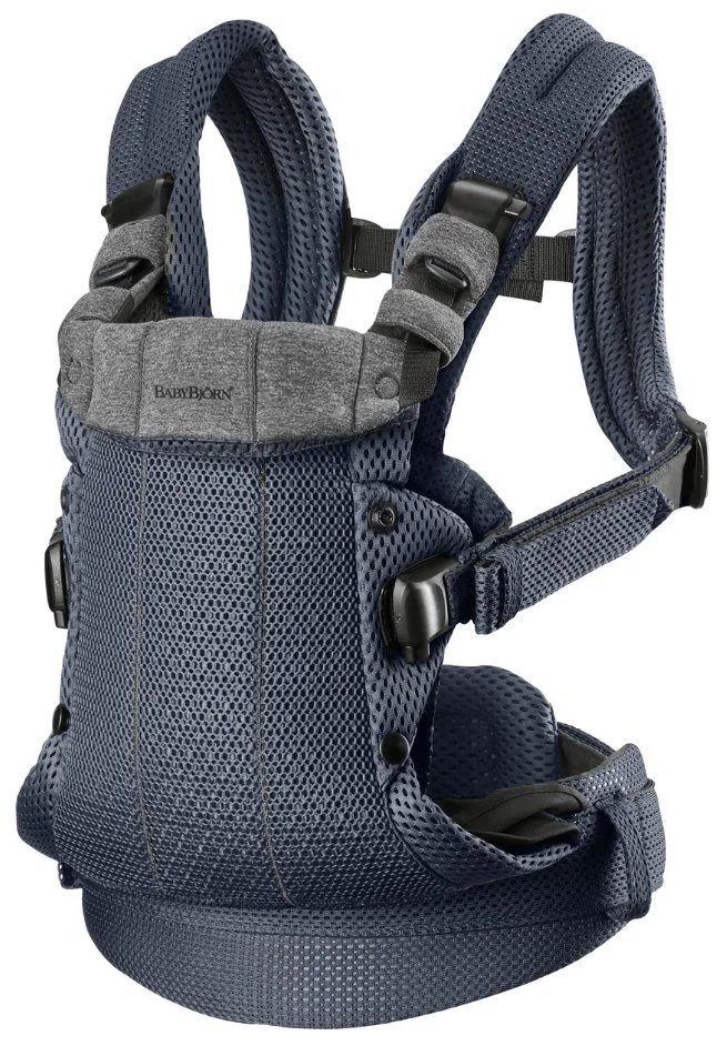 Marsupiu anatomic BabyBjorn Harmony Anthracite, 3D Mesh