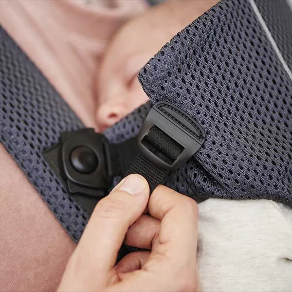 Анатомический рюкзак-кенгуру BabyBjorn Mini Anthracite с несколькими положениями для ношения, 3D Mesh