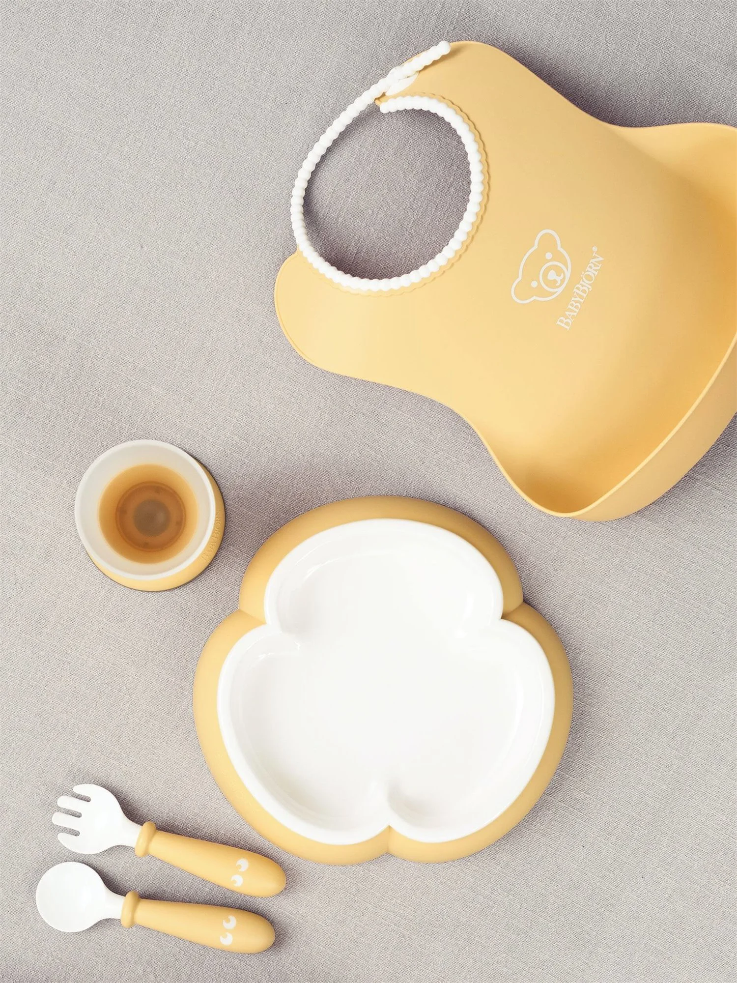 Set pentru alimentatie BabyBjorn Powder Yellow 3