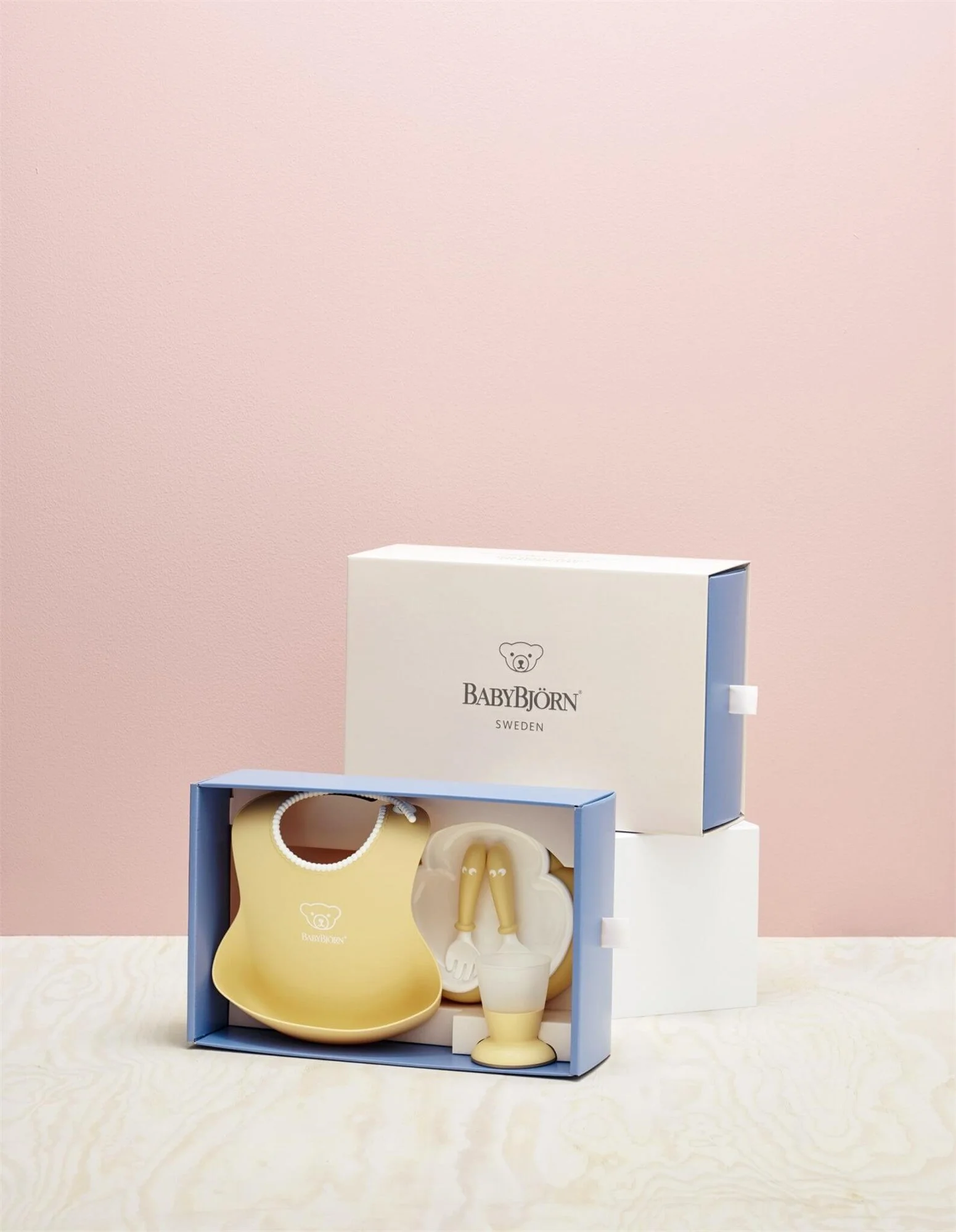 Set pentru alimentatie BabyBjorn Powder Yellow 2
