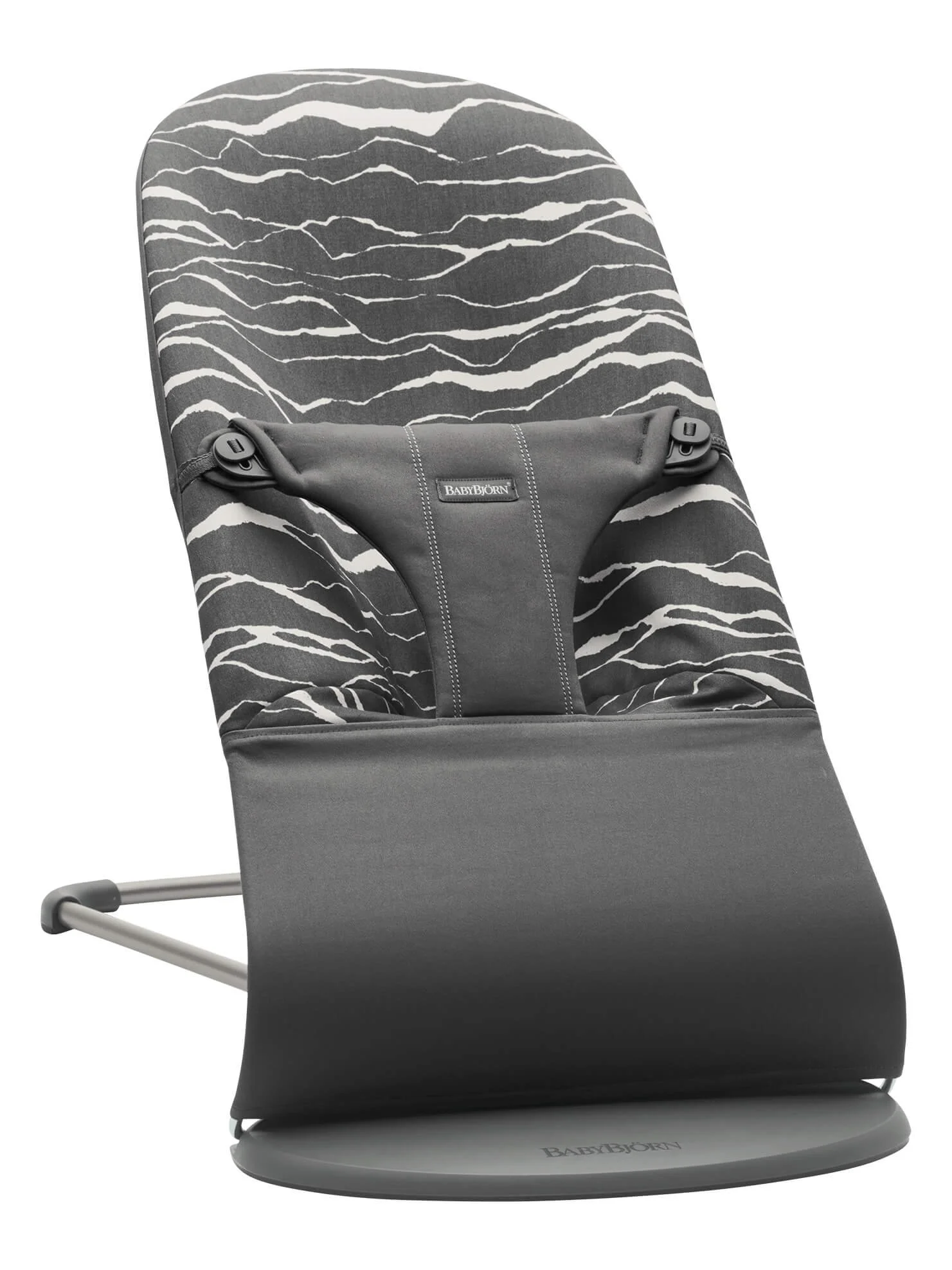BabyBjorn Качалка Bliss Anthracite/Landscape, Хлопок – Лимитированная серия