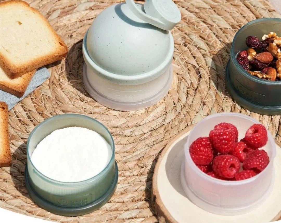 Dozator pentru lapte praf Babymoov Mineral Green