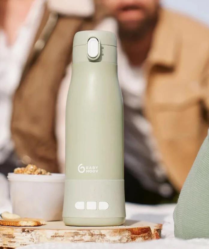 Портативный перезаряжаемый подогреватель бутылочек Babymoov Moov & Feed Sage Green