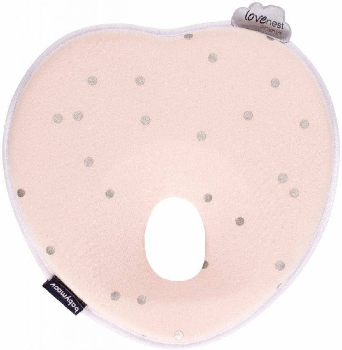Perna ergonomica impotriva plagioencefaliei Babymoov Lovenest Original Pink
