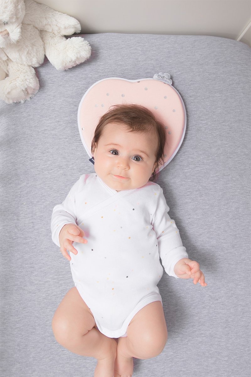 Perna ergonomica impotriva plagioencefaliei Babymoov Lovenest Original Pink 3
