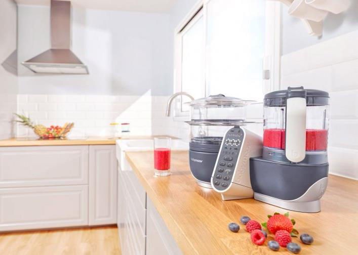 Robot multifunctional 5 in 1 Babymoov Nutribaby+ Industrial Grey