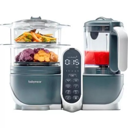 Robot multifunctional 5 in 1 Babymoov Nutribaby+ Industrial Grey