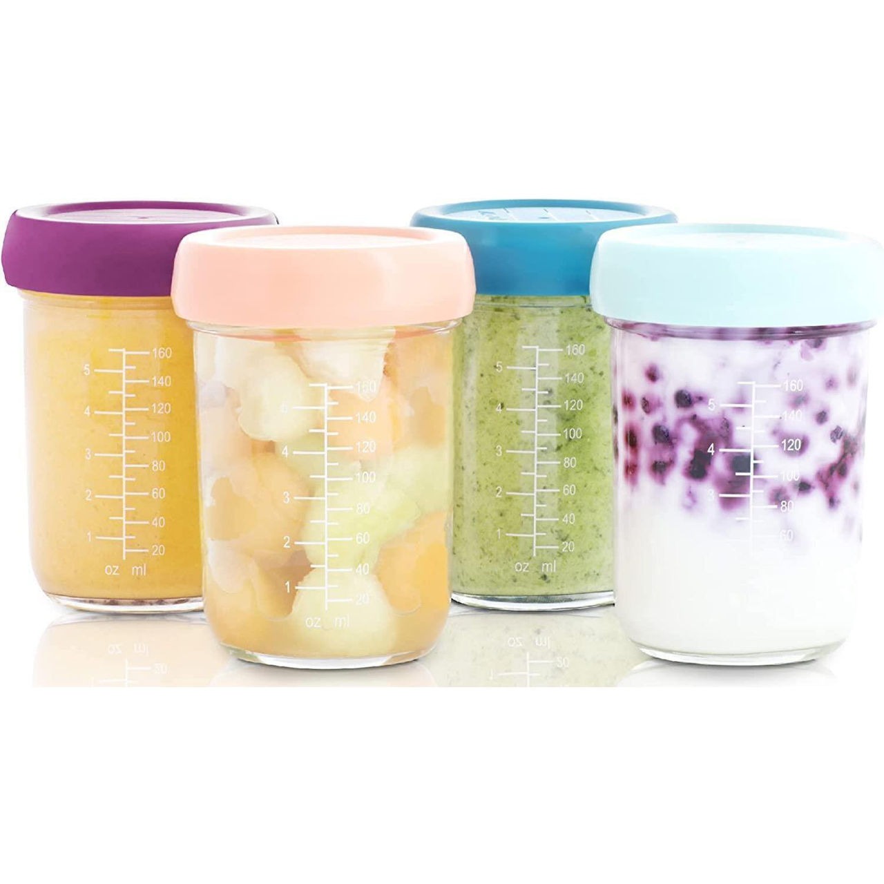 Set 4 boluri gradate din sticla Babymoov, 240 ml