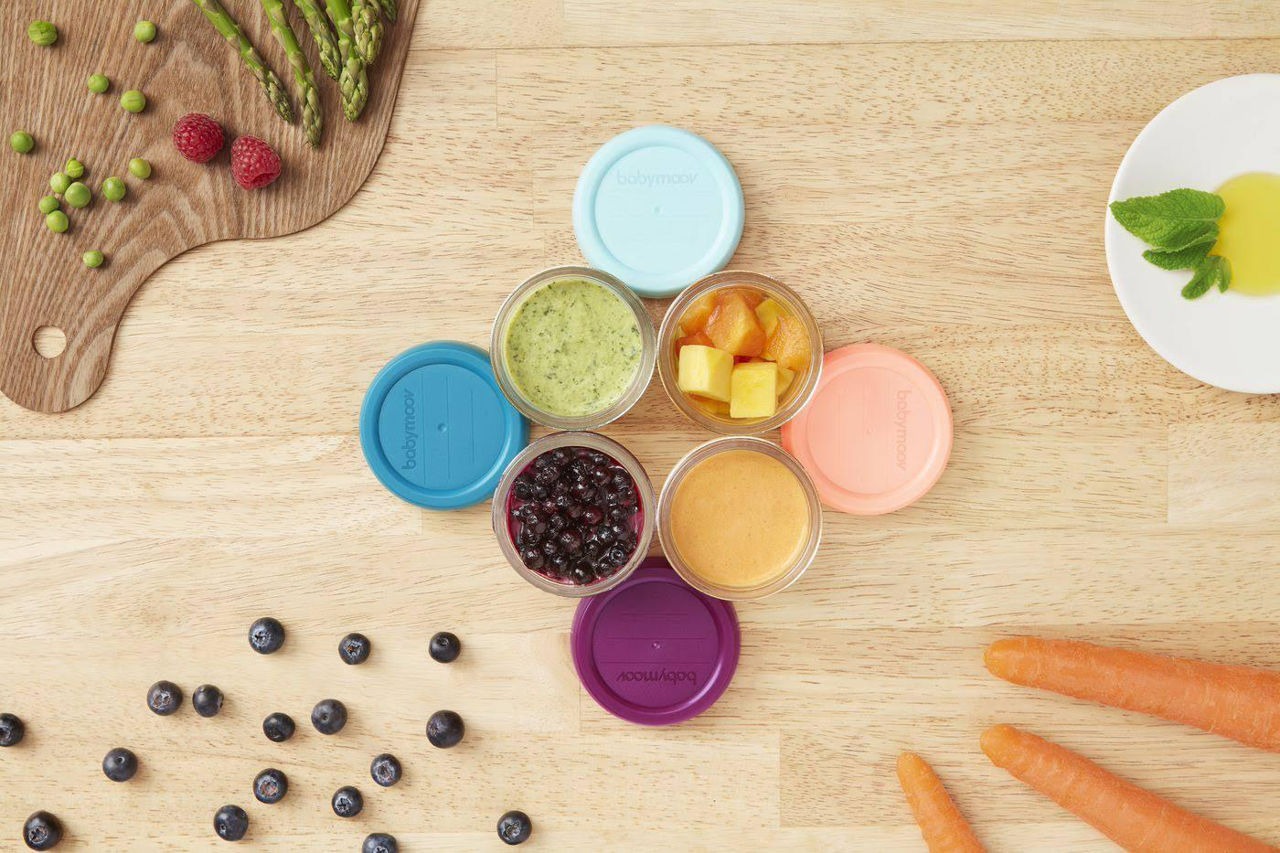 Set 8 boluri gradate din sticla Babymoov, 120 ml / 240 ml