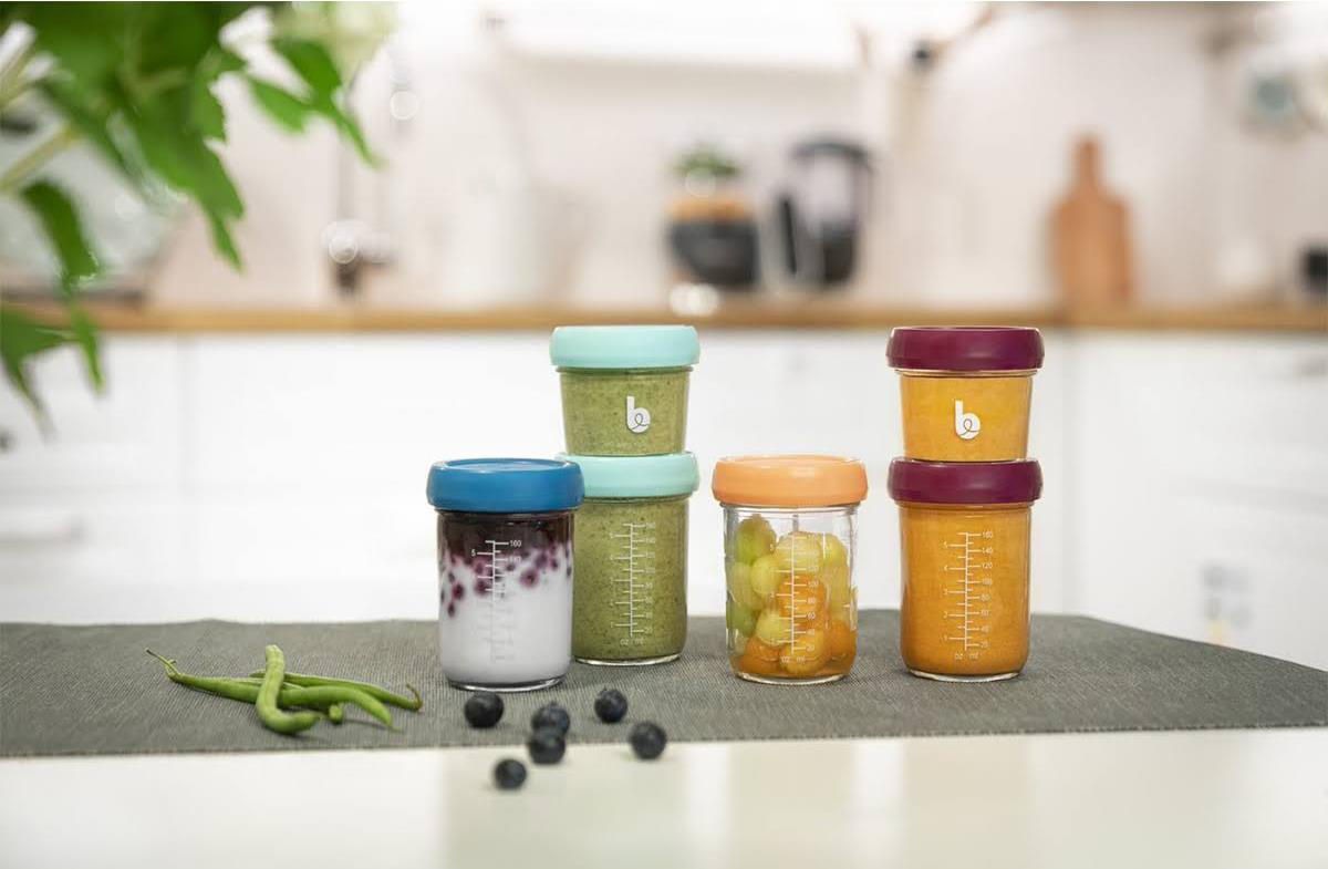 Set 8 boluri gradate din sticla Babymoov, 120 ml / 240 ml