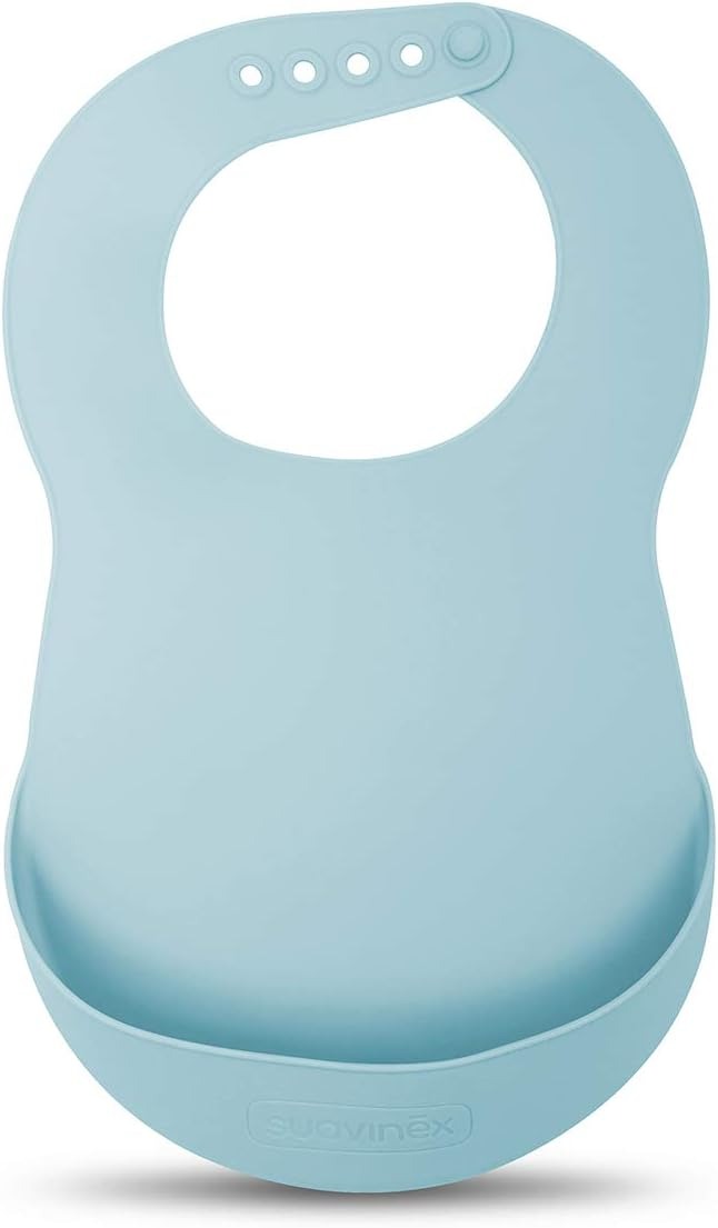 Bavetica din silicon Bleu Suavinex