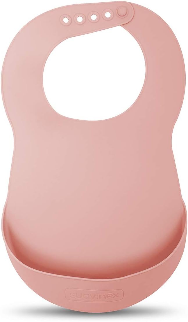 Bavetica din silicon Roz Suavinex