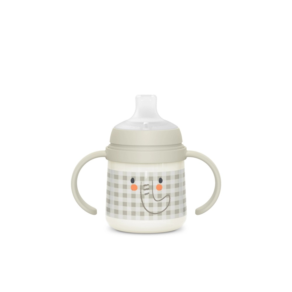 Cana cu cioc din silicon, 150 ml, +6 luni, „Night and Day” / elefant Suavinex