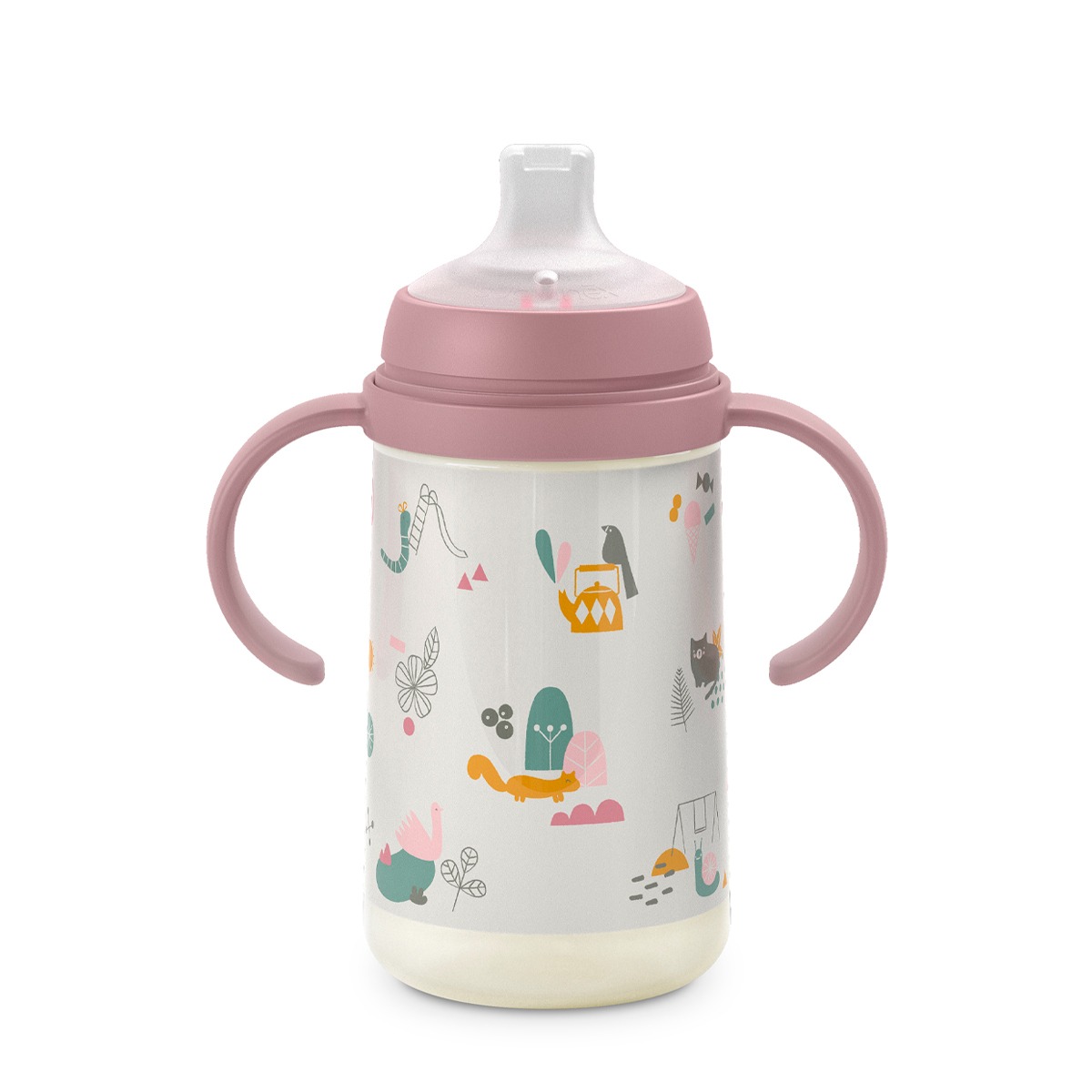 Cana cu cioc din silicon, 270 ml, +6 luni, „Dreams” / verde Suavinex