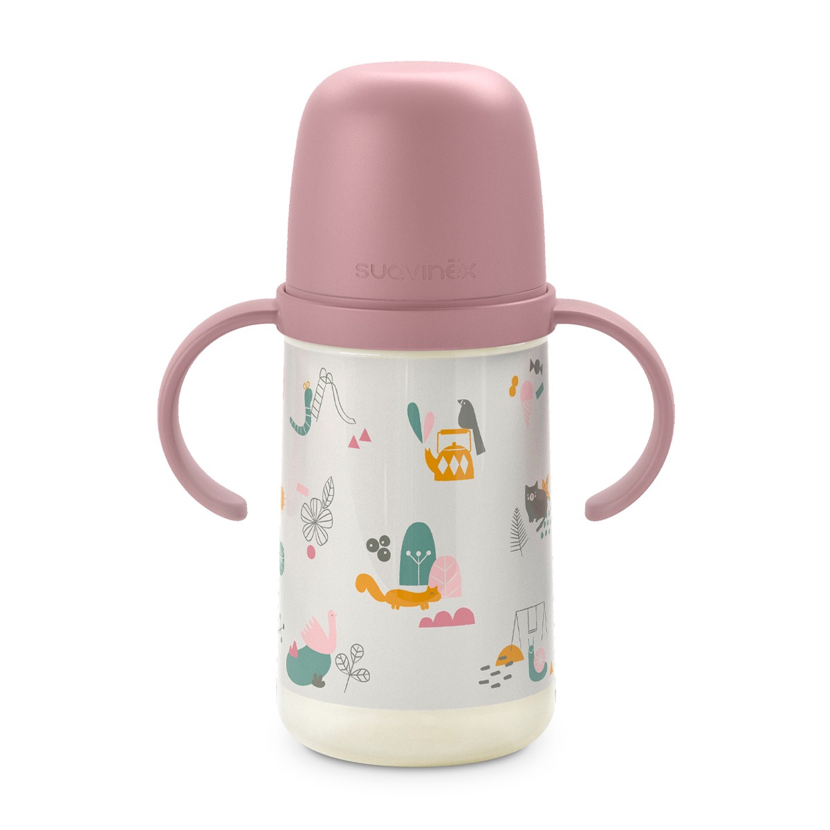 Cana cu cioc din silicon, 270 ml, +6 luni, „Dreams” / verde Suavinex