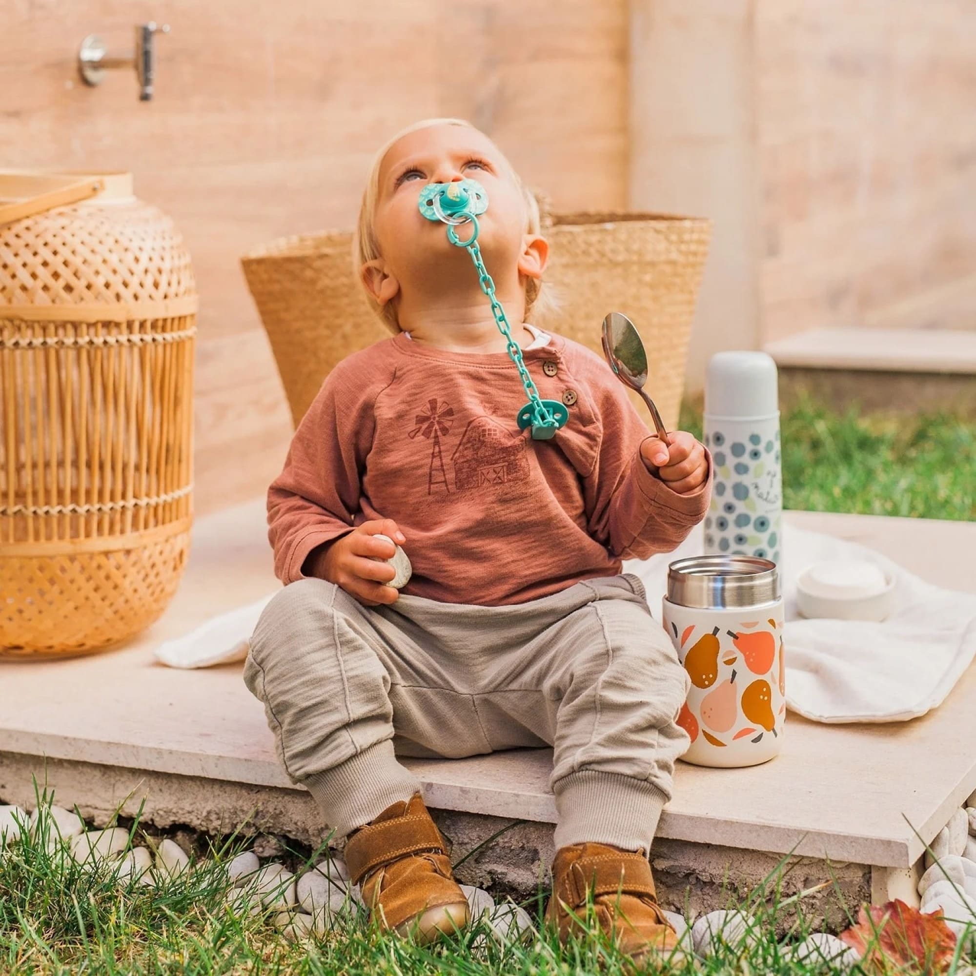 Термос «Go Natural», 500 мл, синий